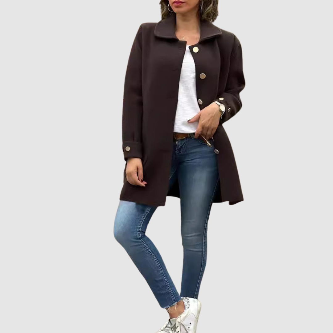 Martina - Κλασικό oversized παλτό με κουμπιά
