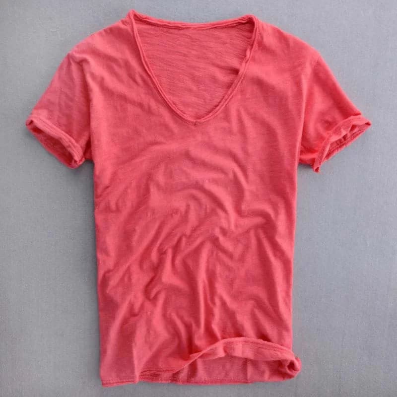 Τομάς – Ανδρικό T-Shirt με V Λαιμόκοψη