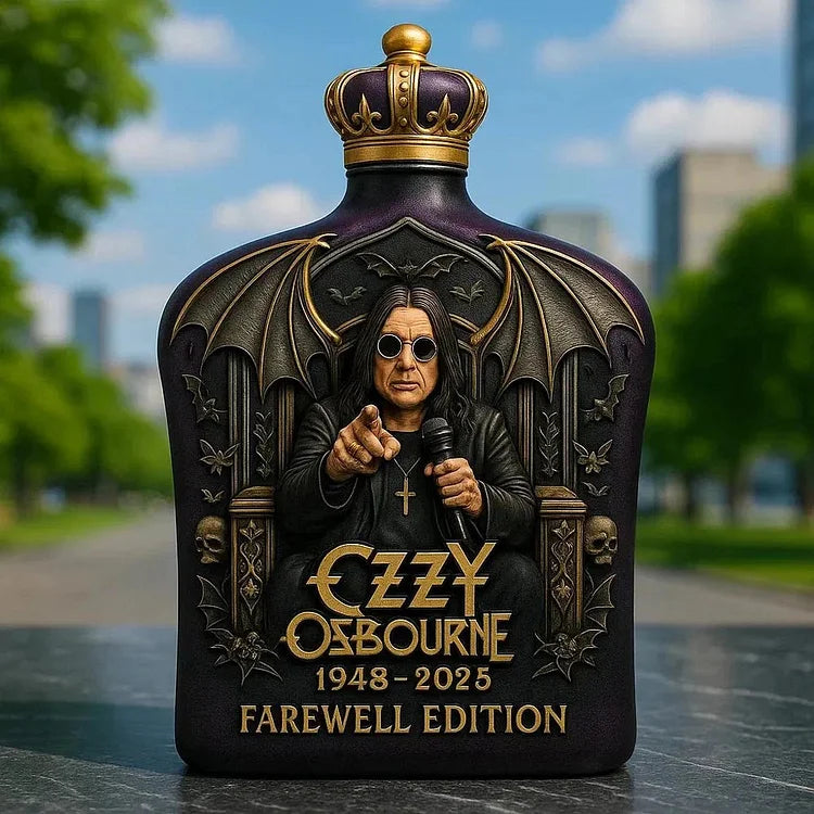 Περιορισμένη έκδοση μπουκαλιού ουίσκι Ozzy Osbourne Embossed Glass - 5