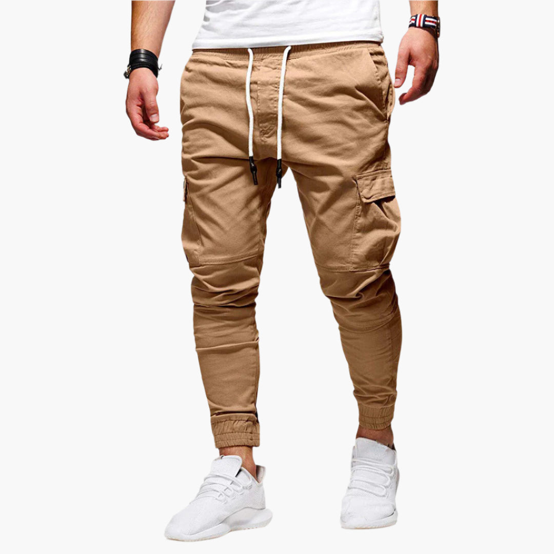 Τομάς – Ανδρικό Cargo Jogging Παντελόνι – Σύγχρονο Streetwear Παντελόνι Ελεύθερου Χρόνου με Τσέπες και Ελαστική Μέση, Για Εξωτερικούς Χώρους & Καθημερινή Χρήση