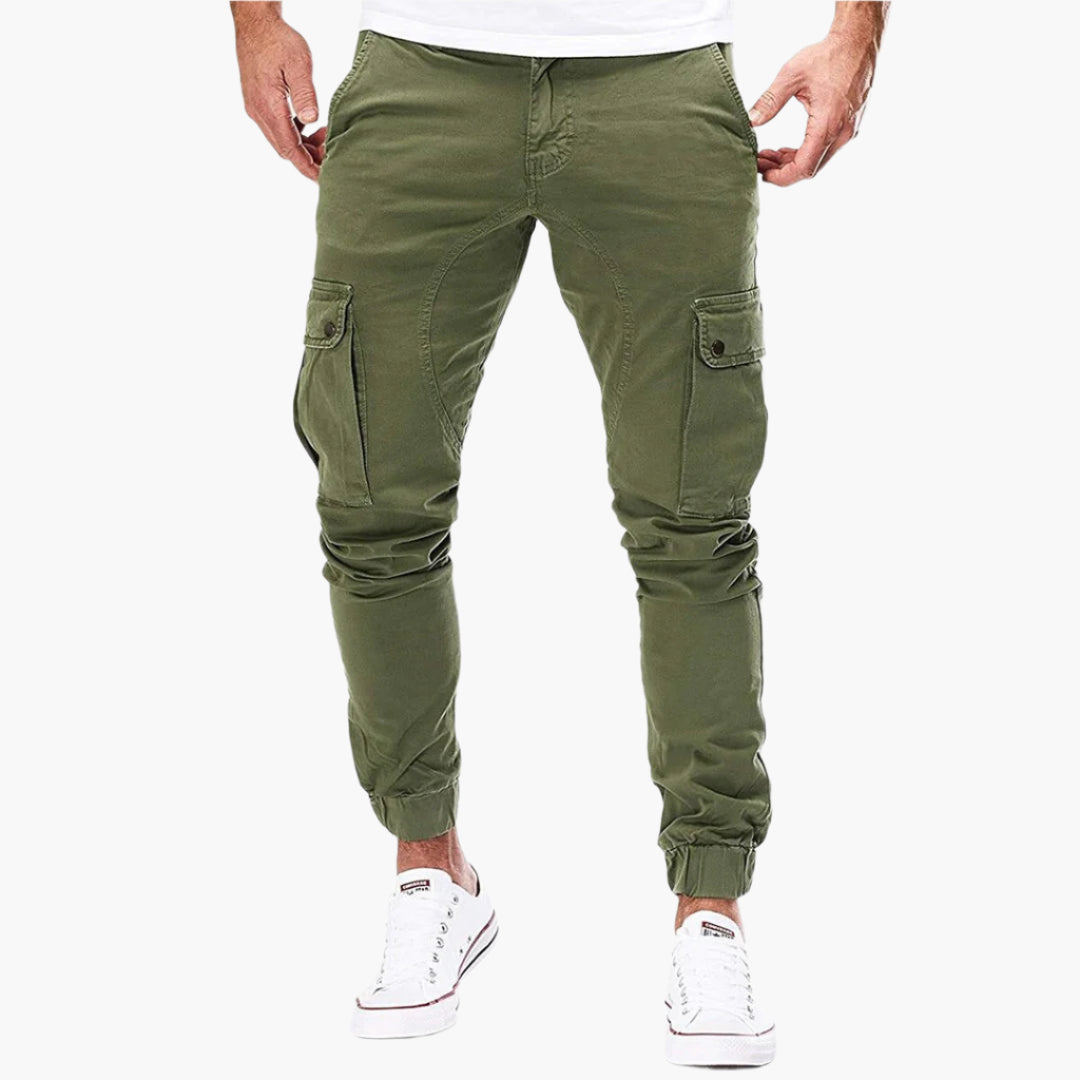 Τομάς – Ανδρικό Cargo Jogging Παντελόνι – Σύγχρονο Streetwear Παντελόνι Ελεύθερου Χρόνου με Τσέπες και Ελαστική Μέση, Για Εξωτερικούς Χώρους & Καθημερινή Χρήση