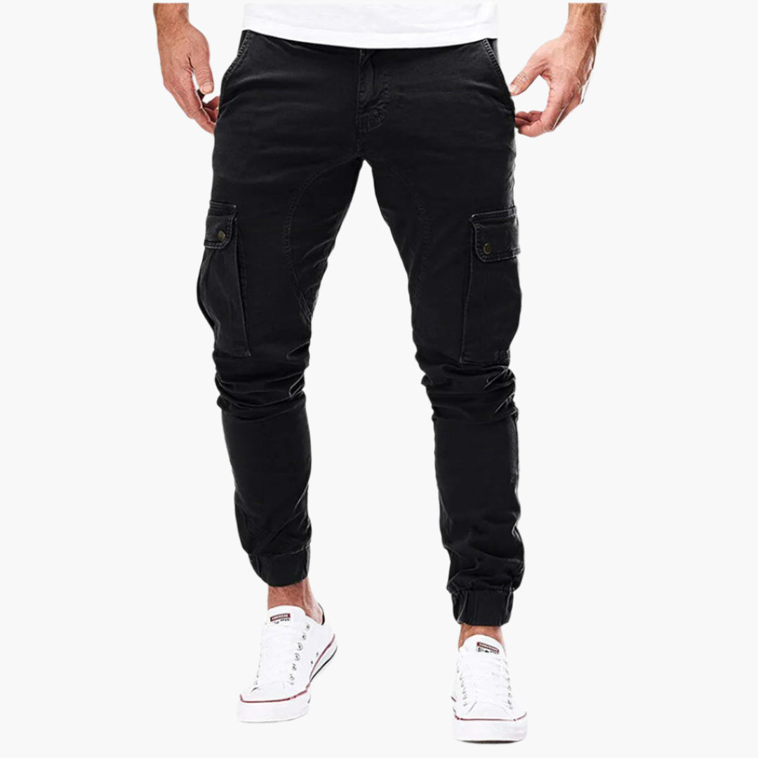 Τομάς – Ανδρικό Cargo Jogging Παντελόνι – Σύγχρονο Streetwear Παντελόνι Ελεύθερου Χρόνου με Τσέπες και Ελαστική Μέση, Για Εξωτερικούς Χώρους & Καθημερινή Χρήση