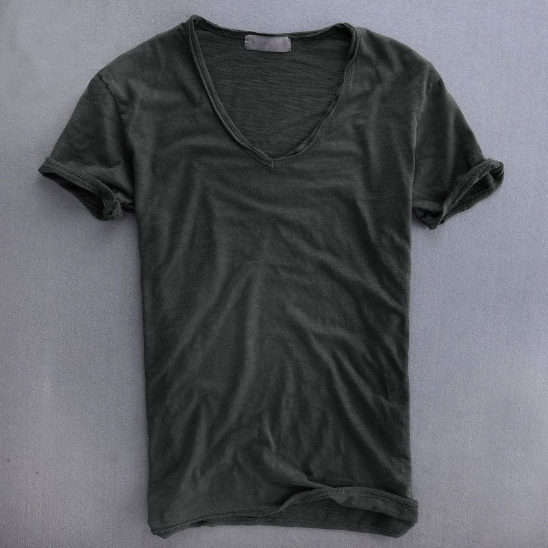 Τομάς – Ανδρικό T-Shirt με V Λαιμόκοψη