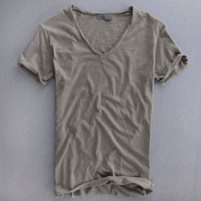 Τομάς – Ανδρικό T-Shirt με V Λαιμόκοψη